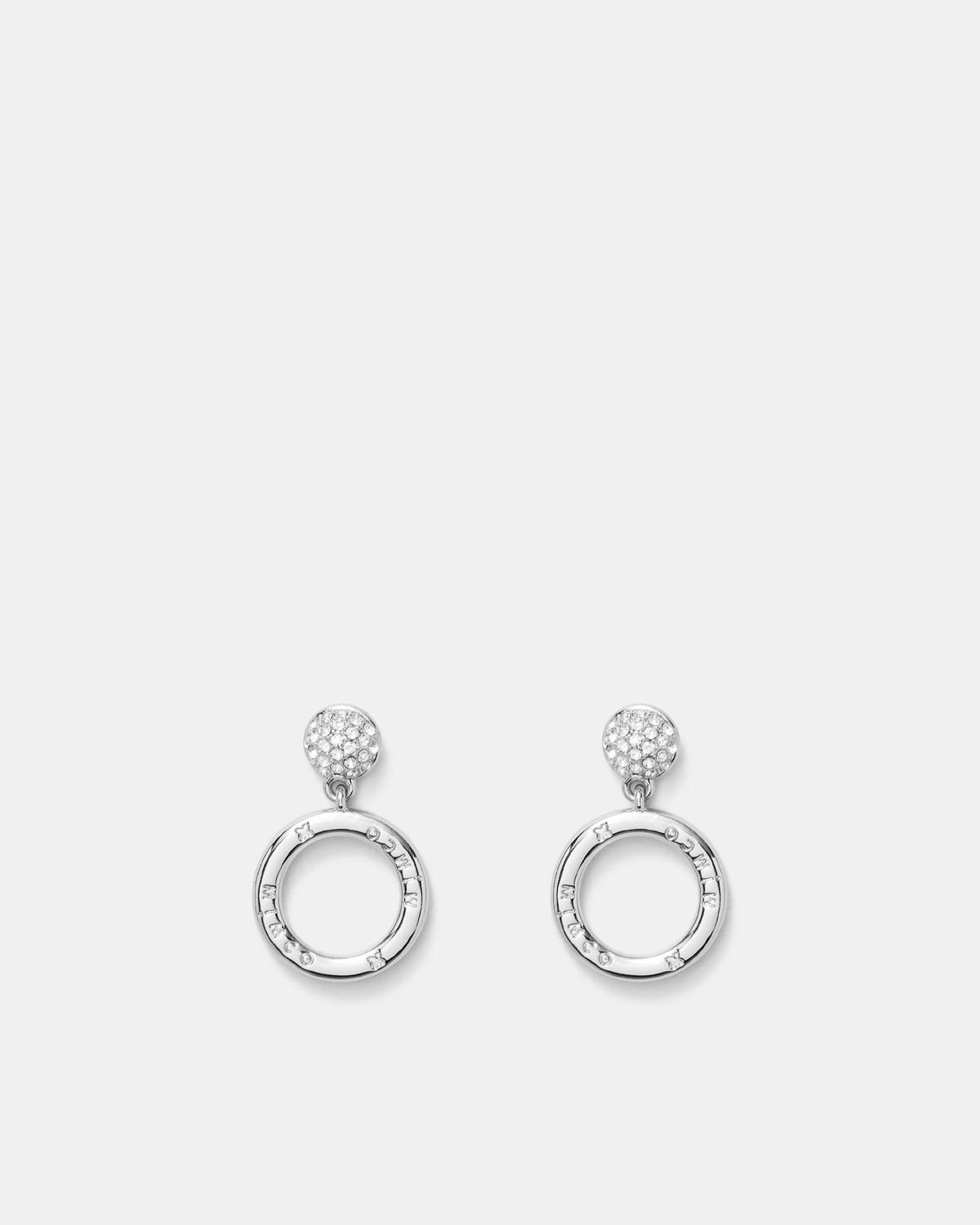 Circulate Drop Earrings - Silver