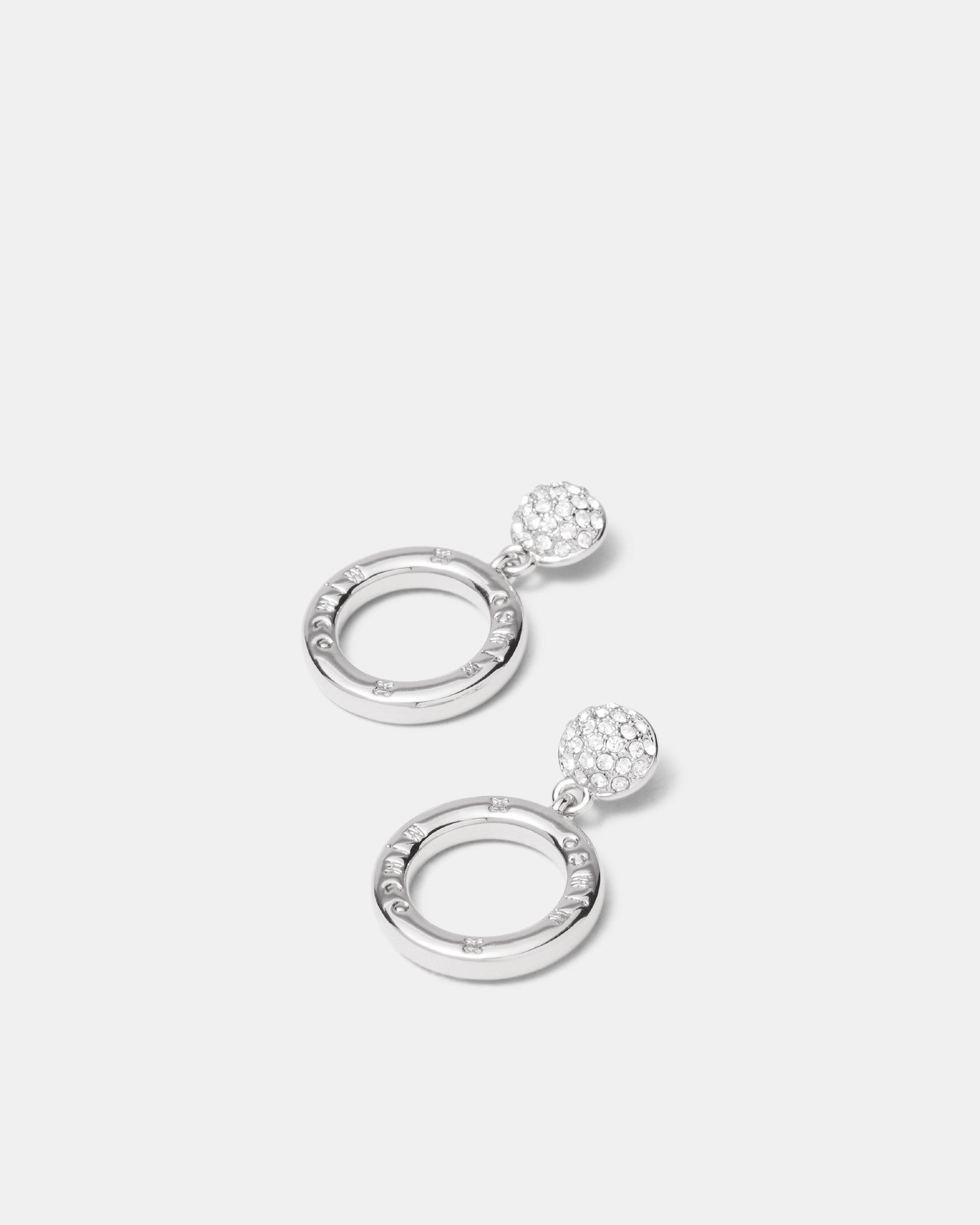 Circulate Drop Earrings - Silver