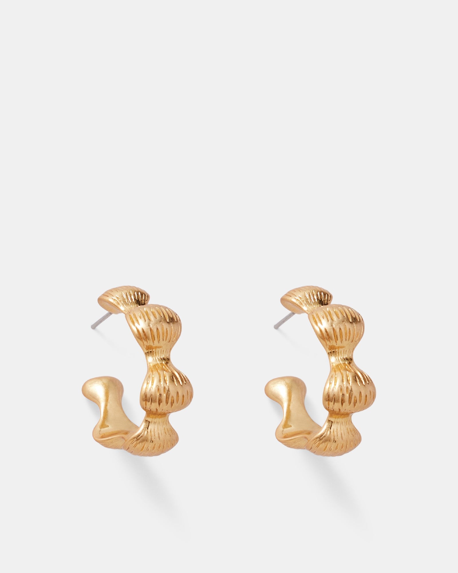 Tropospheric Hoop Earrings - Gold