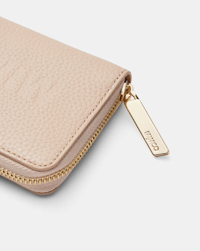 Patch Leather Medium Wallet - Waffle