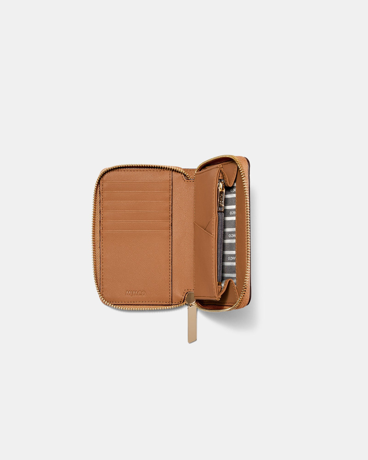 Patch Leather Medium Wallet - Caramel