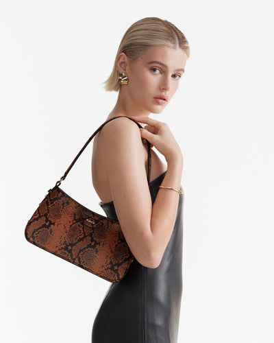 Eclipse Shoulder Bag - Whiskey Snake