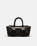 Buckle Up East West Bowler Bag - Bitter Chocolate