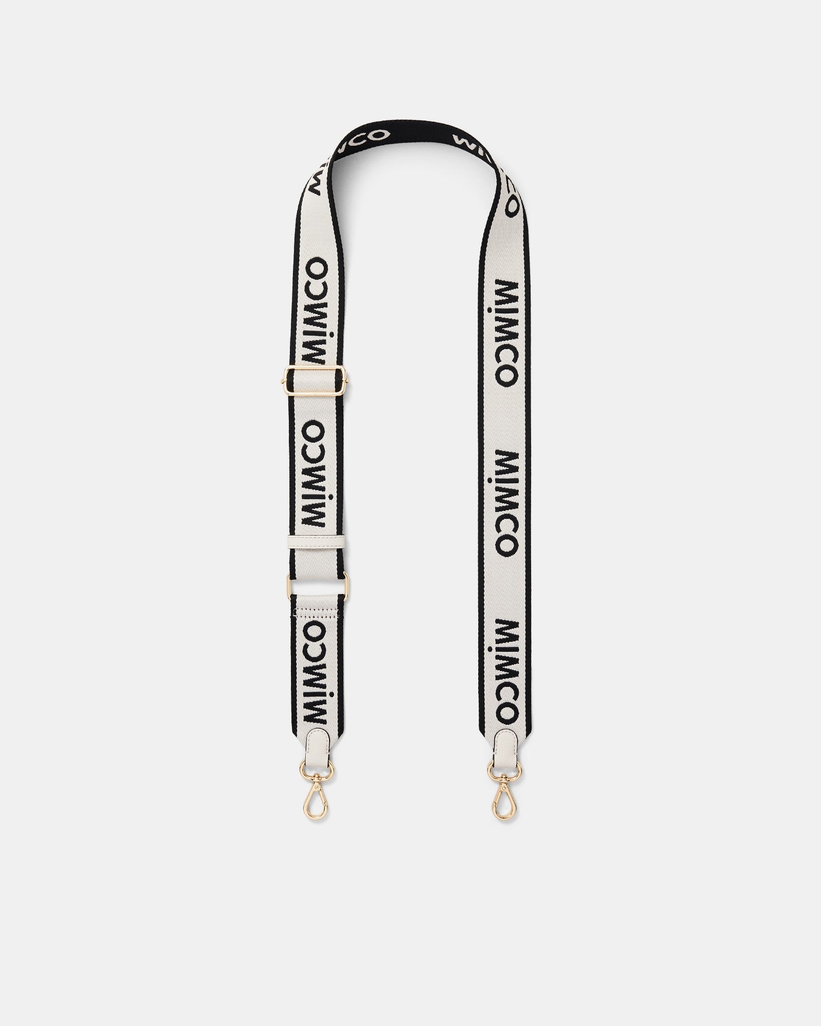 Stripe Webbing Bag Strap - Ivory