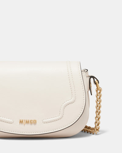 Treasure Saddle Crossbody Bag - Ivory