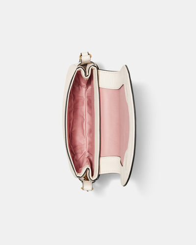 Treasure Saddle Crossbody Bag - Ivory