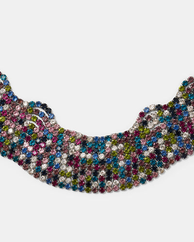 Dazzle Crystal Choker Necklace - Multicolour