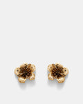 Wild Flower Stud Earrings - Gold