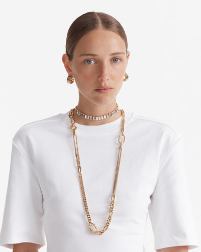 Descent Choker Necklace - Gold