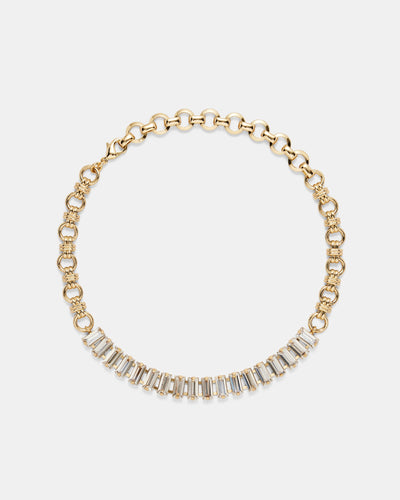 Descent Choker Necklace - Gold