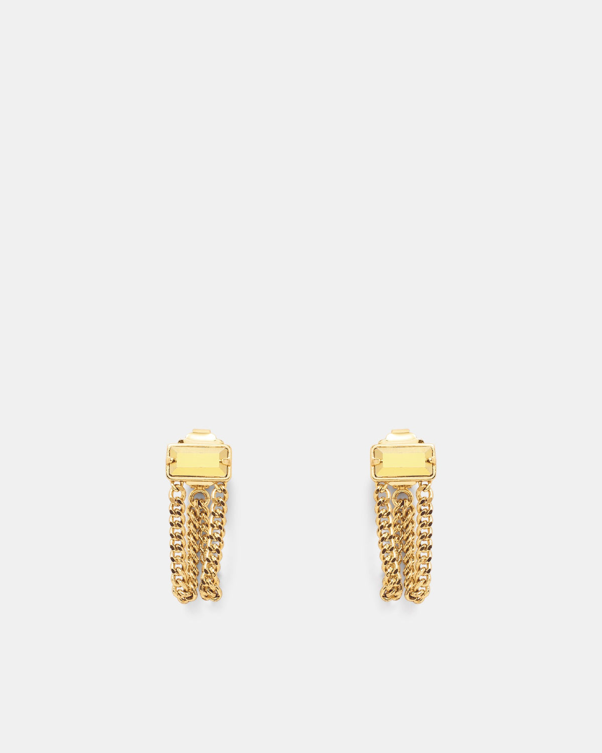 Descent Chain Earrings - Gold