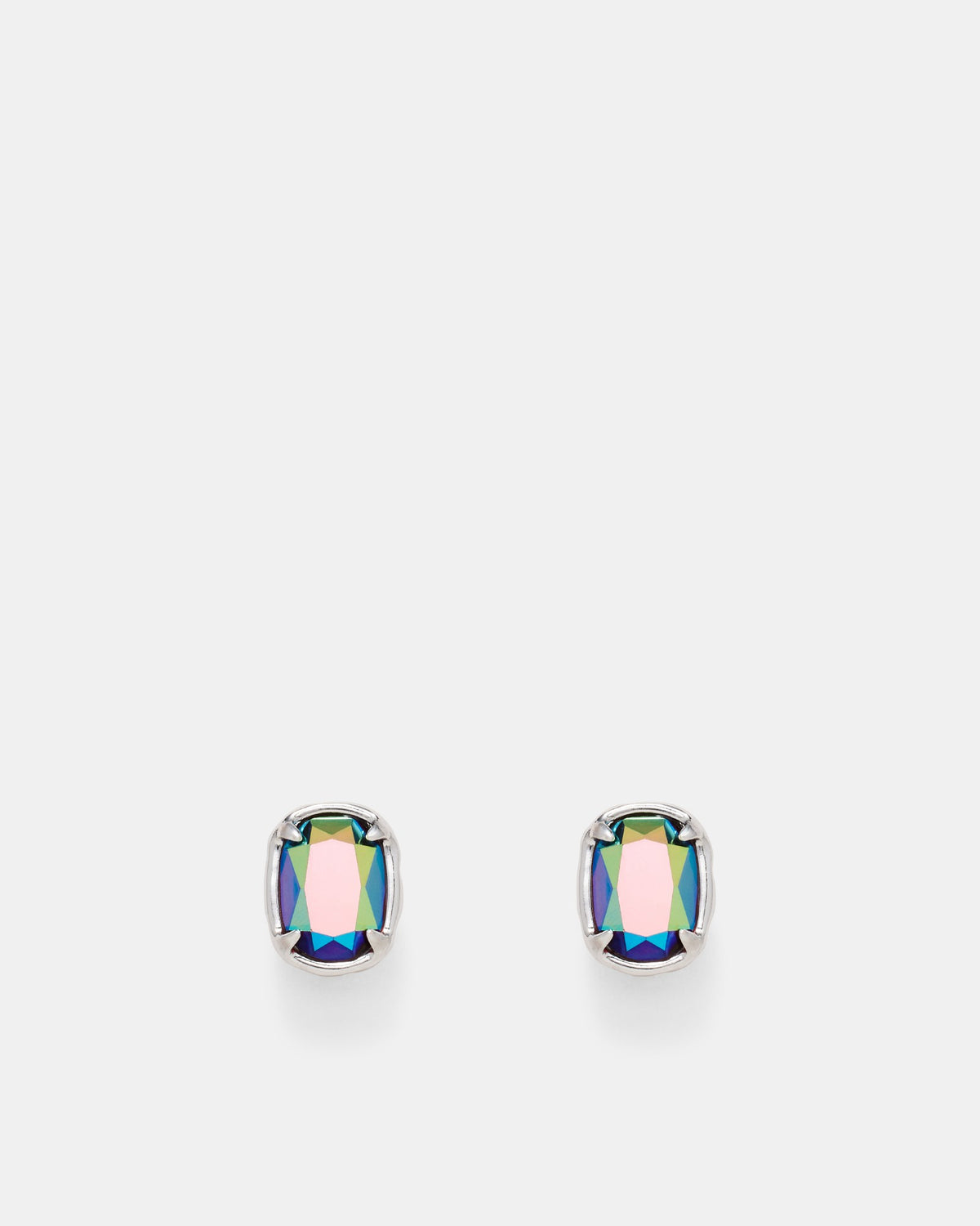 Reflective Stud Earrings - Electric Pink