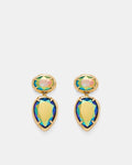 Reflective Drop Earrings - Electric Pink