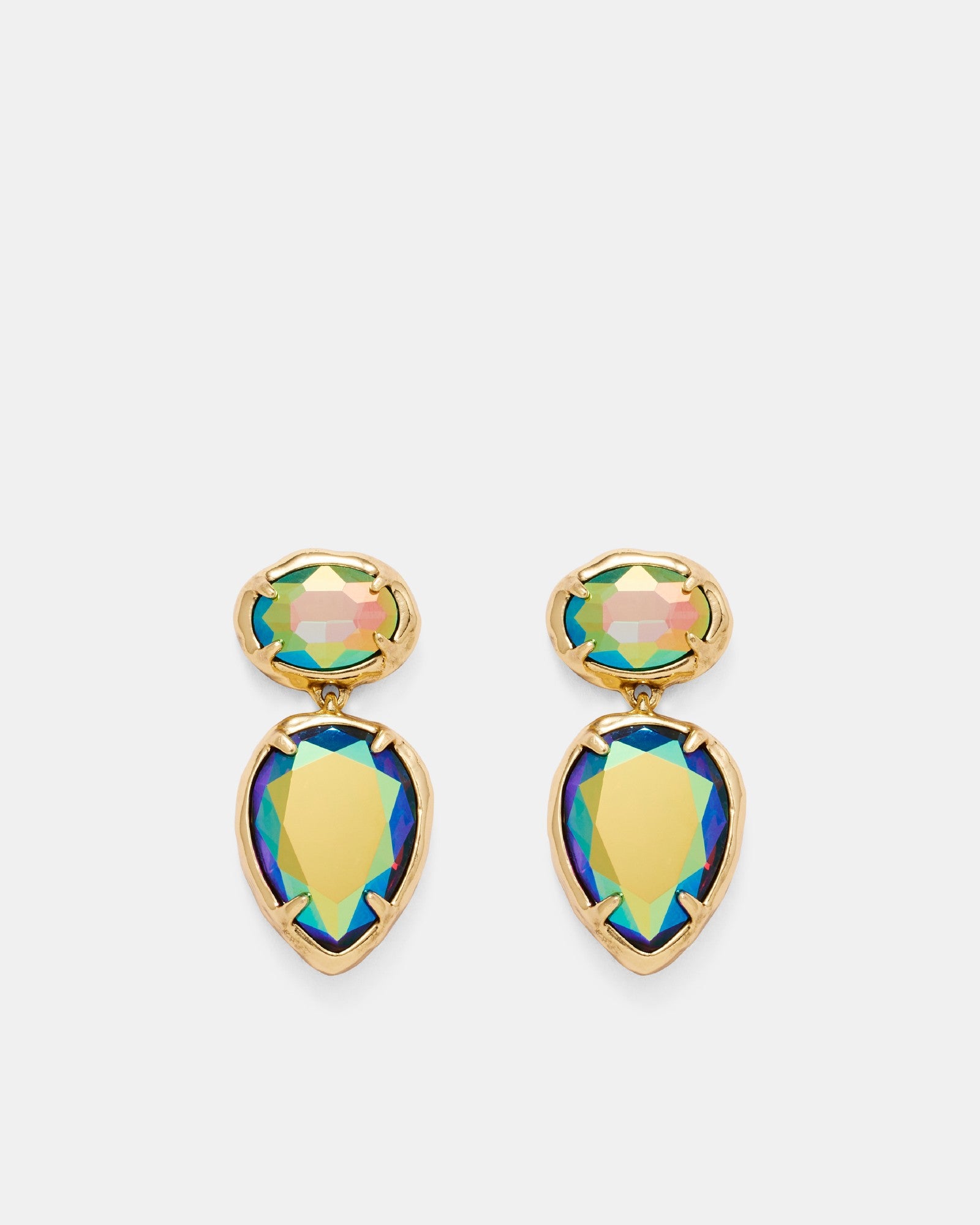 Reflective Drop Earrings - Electric Pink