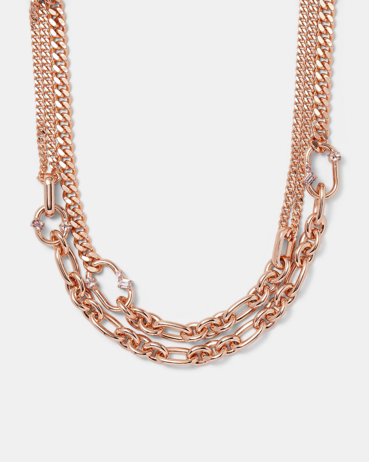 Found Link Necklace - Rose Gold