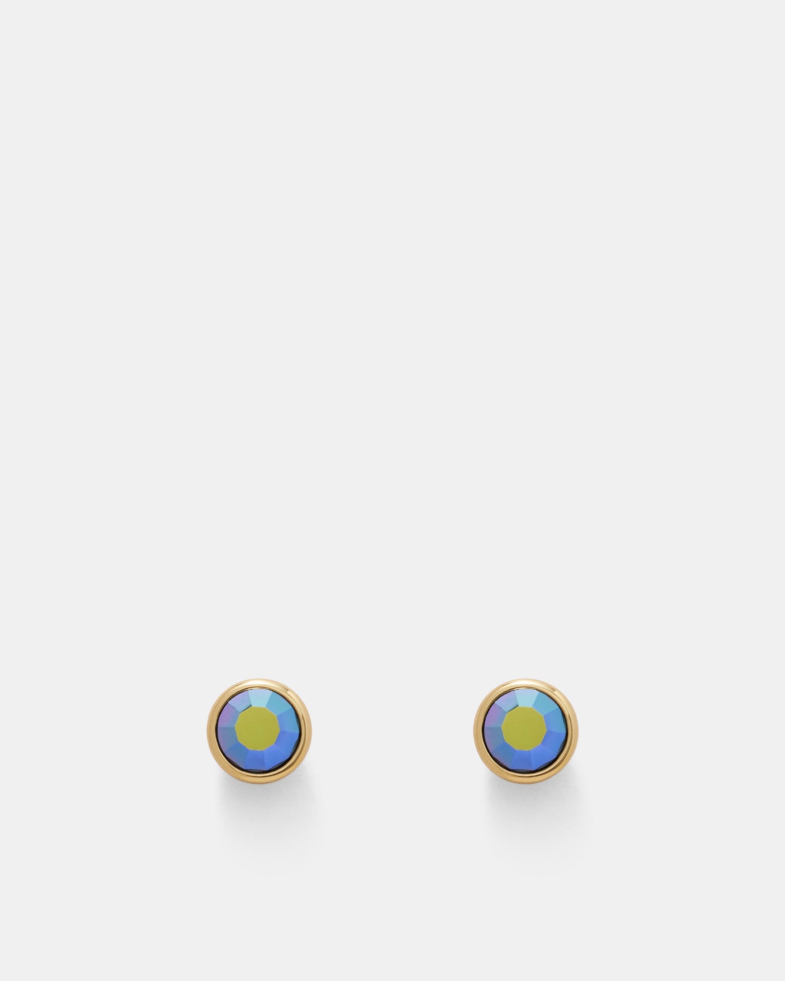 Orbit Stud Earrings - Green
