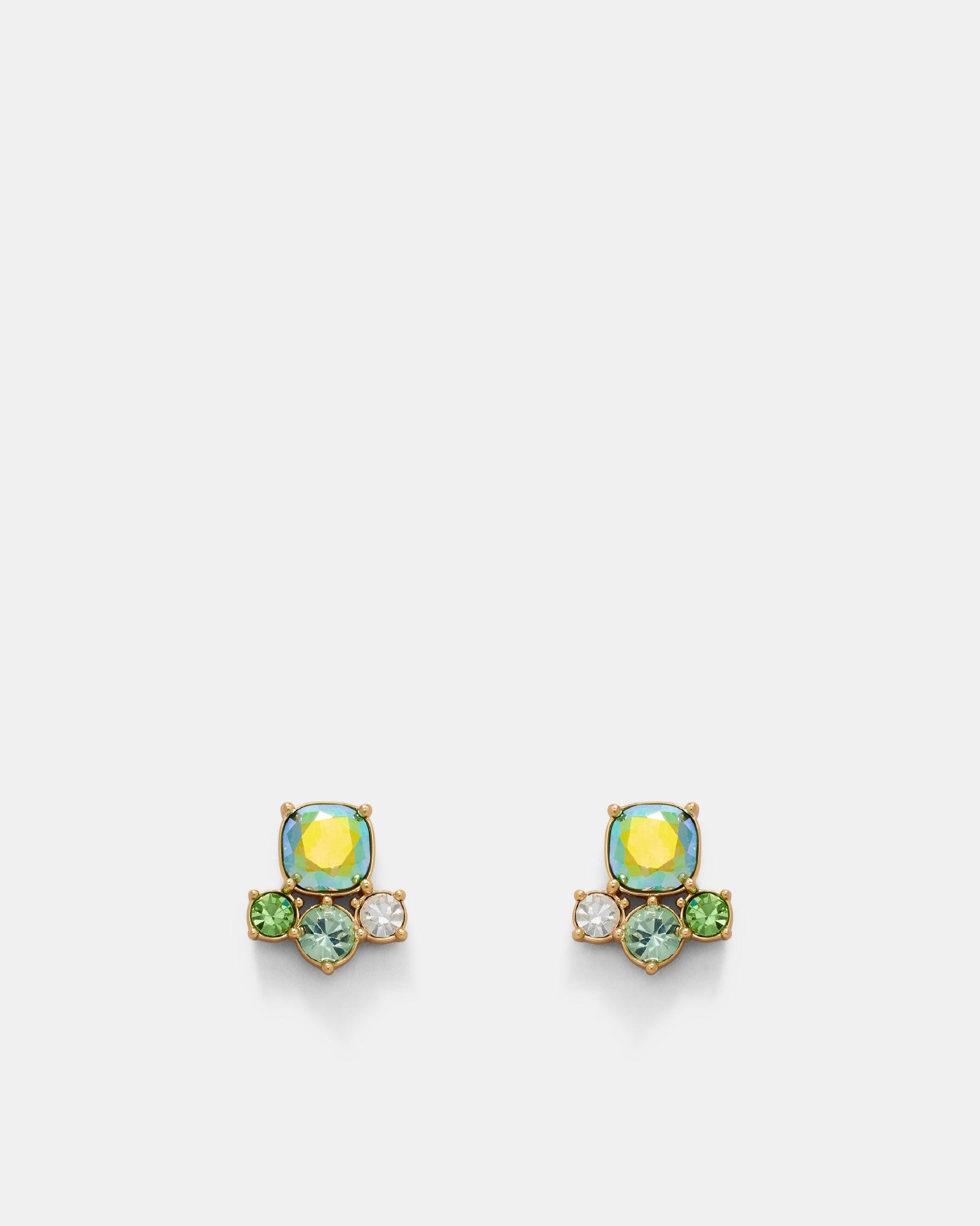 Barbarella Stud Earrings - Green