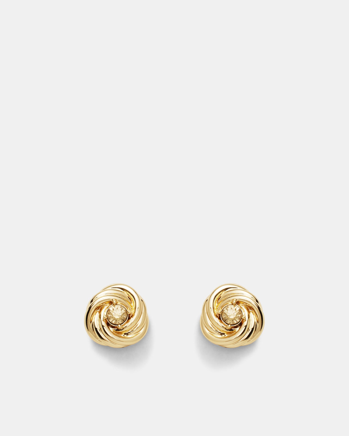 In A Knot Stud Earrings - Gold