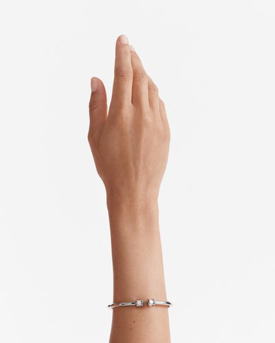 Descent Bangle - Silver
