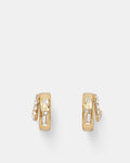Circuit Duo Hoop Earrings - Gold