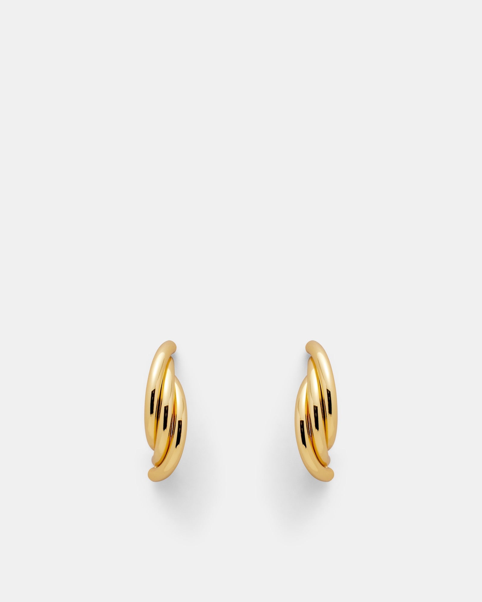 Swirling Earrings - Gold