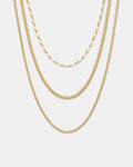 Serenno Trio Necklace - Gold