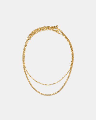 Serenno Trio Necklace - Gold