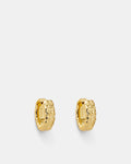 Serenno Small Huggie Hoop Earrings - Gold
