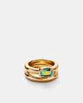 Reflective Ring Set - Green