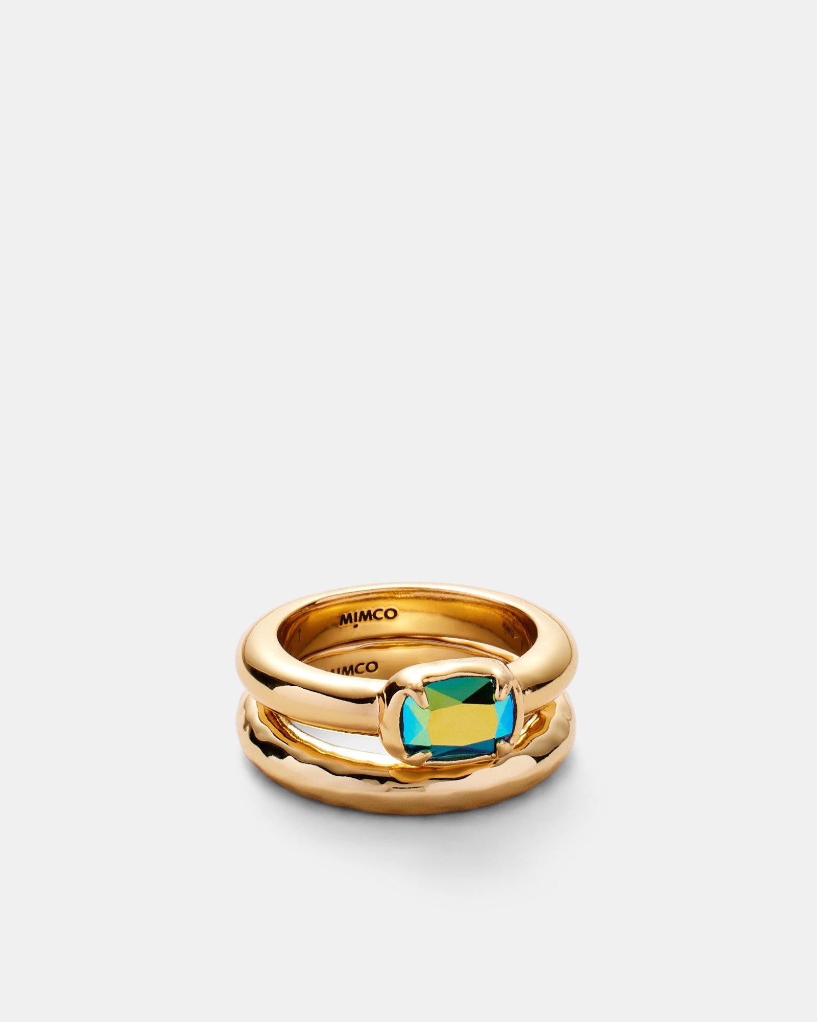 Reflective Ring Set - Green