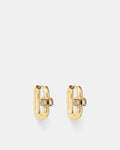 Descent Huggie Hoop Earrings - Gold