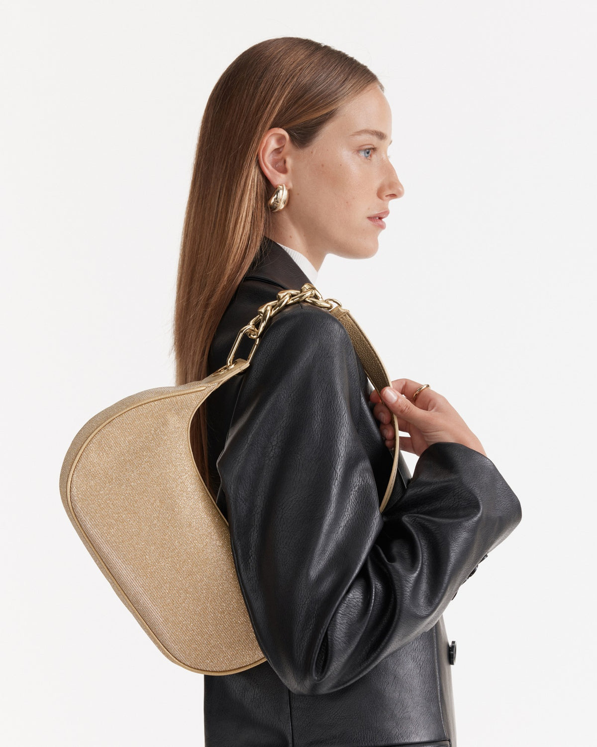 Metropolis Shoulder Bag - Light Gold