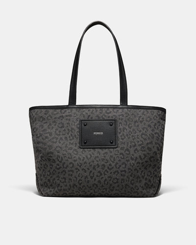 Brunswick Tote Bag - Black Leopard