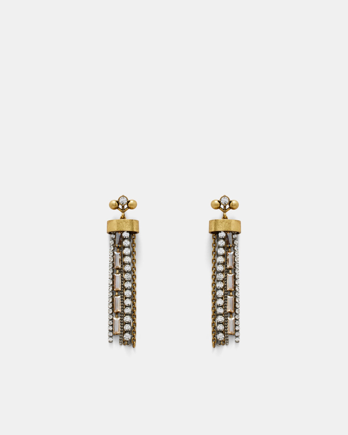Last Tango Fringe Earrings - Silver