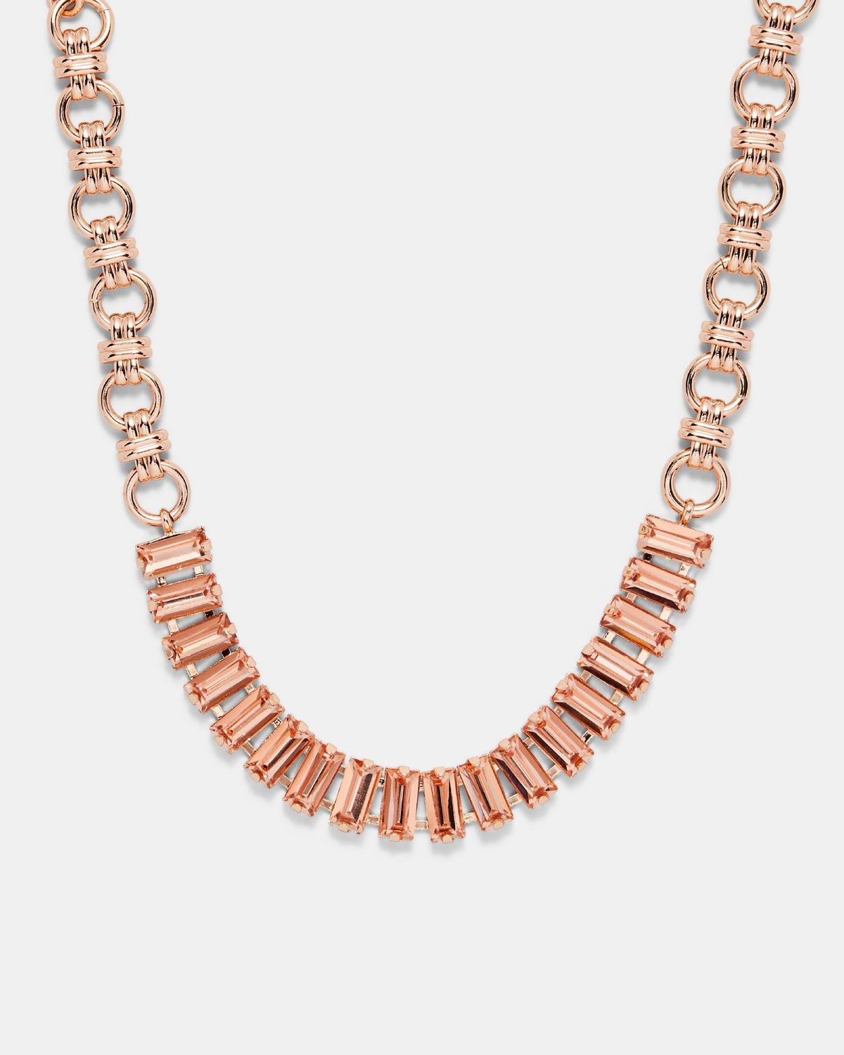 Descent Choker Necklace - Rose Gold