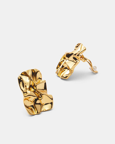 Laika Clip-On Earrings - Gold