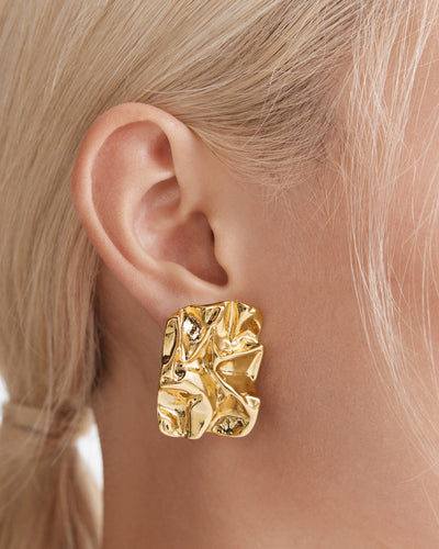 Laika Clip-On Earrings - Gold