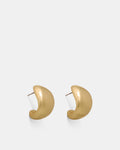 Nova Hoop Stud Earrings - Soft Gold