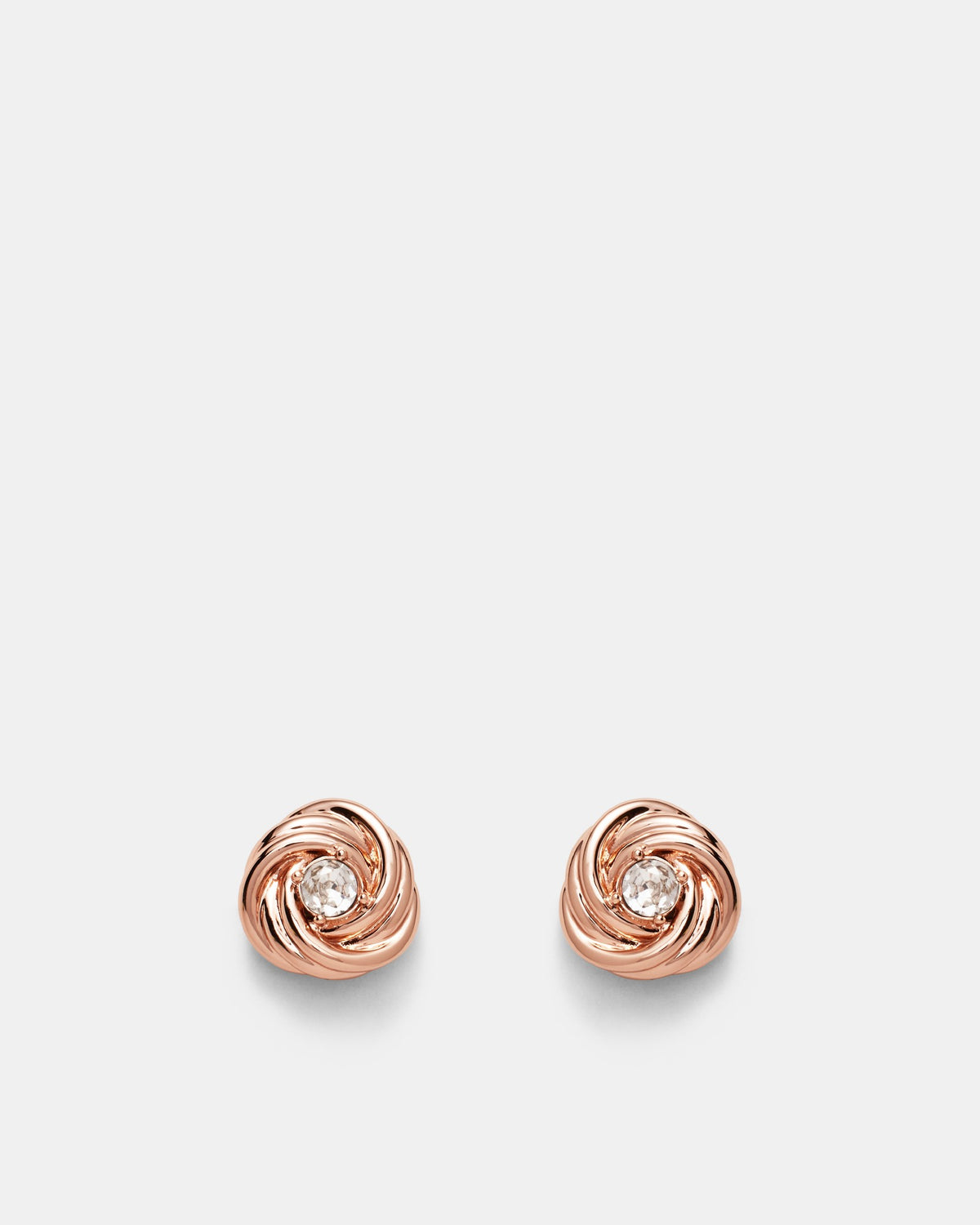 In A Knot Stud Earrings - Rose Gold