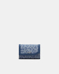 El Rey Wallet - Denim Leopard