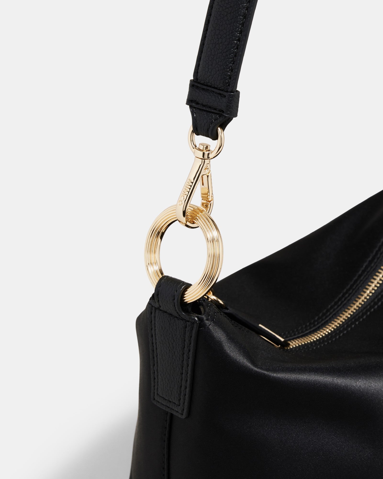 Melrose Shoulder Bag - Black Light Gold