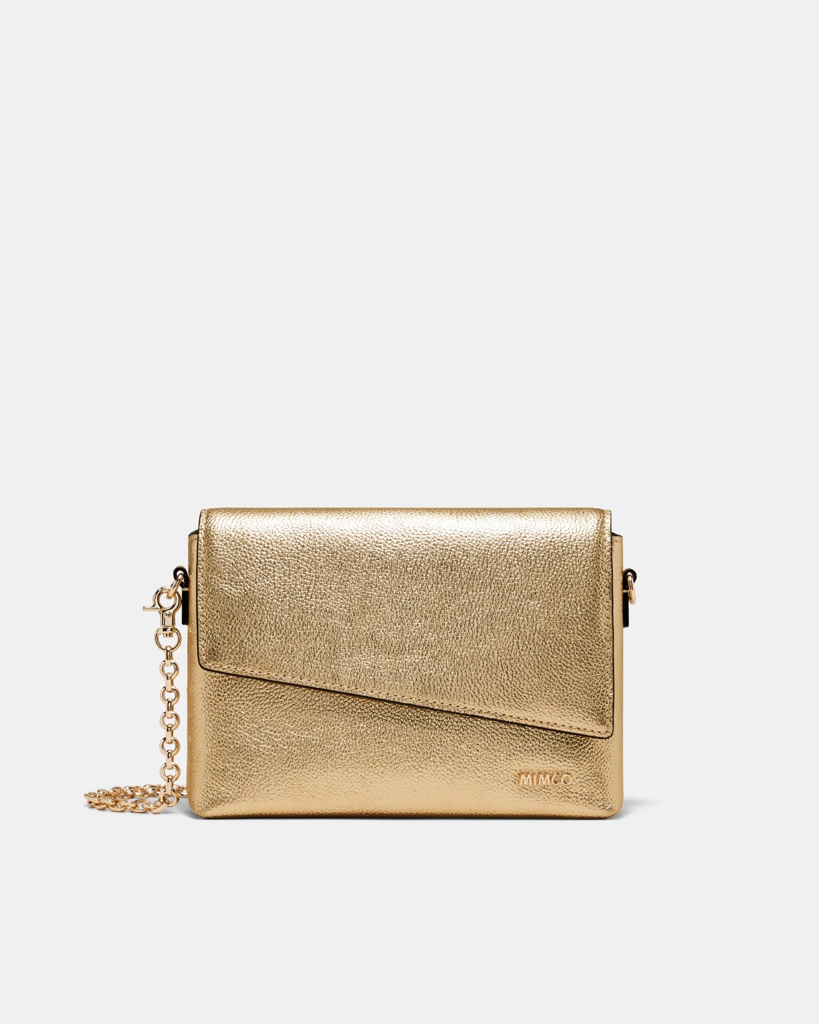 Drift Flapover Shoulder Bag - Light Gold