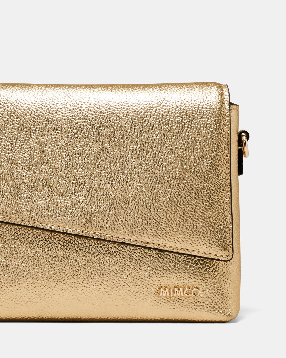 Drift Flapover Shoulder Bag - Light Gold