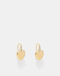 Heart Thread Earrings - Gold