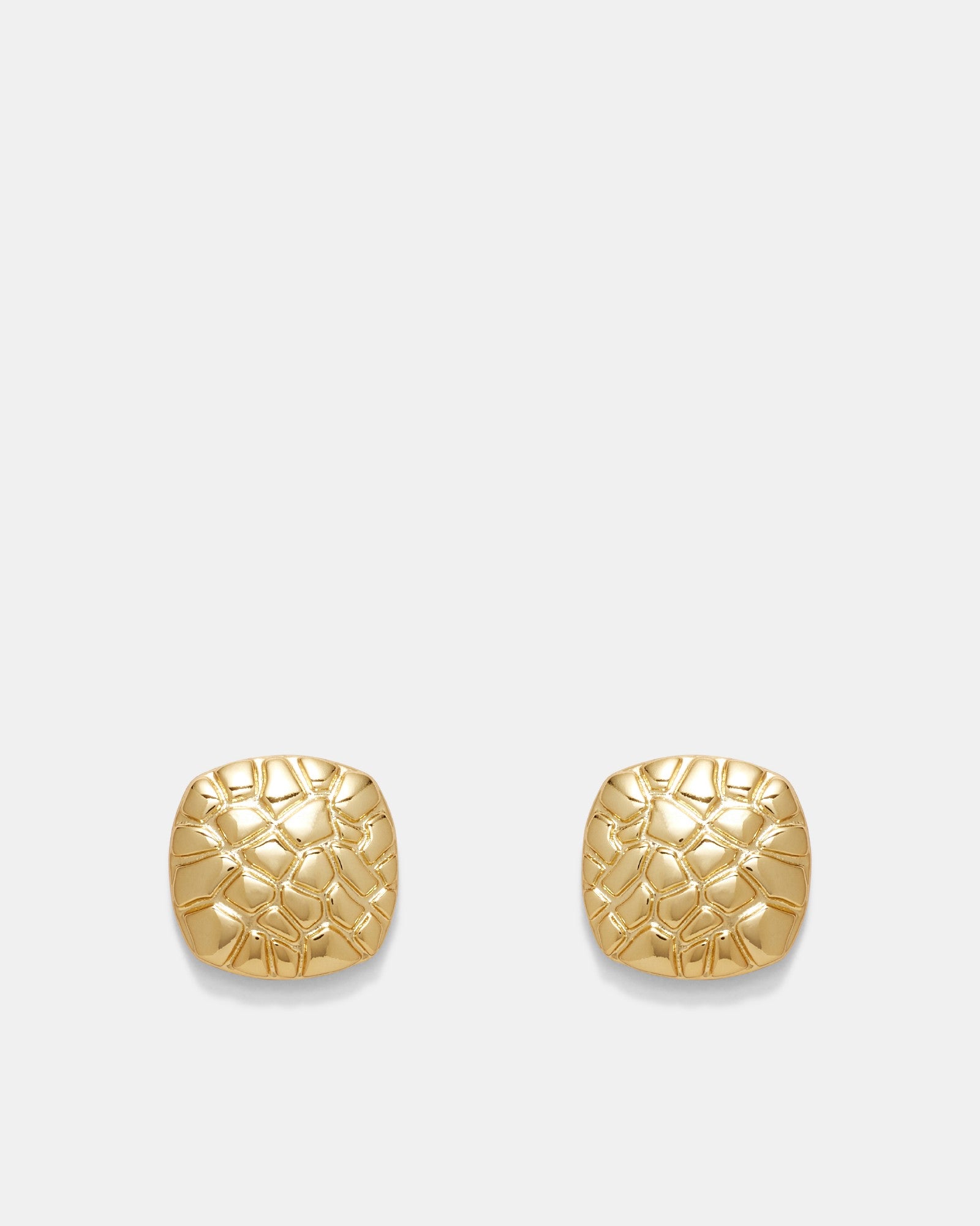 Cool Cat Large Stud Earrings - Gold