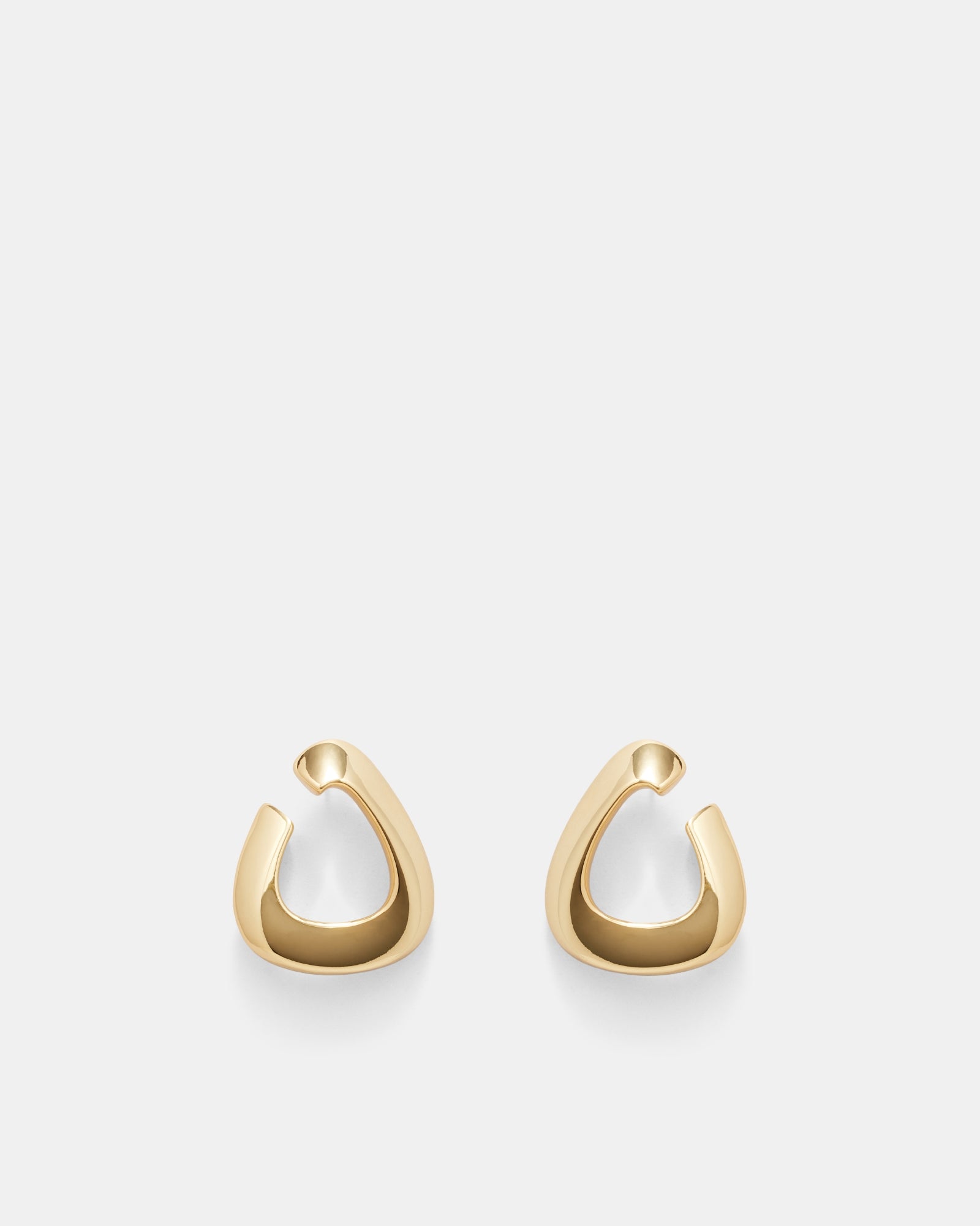 Cool Cat Wrap Stud Earrings - Gold