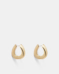 Cool Cat Hoop Earrings - Gold