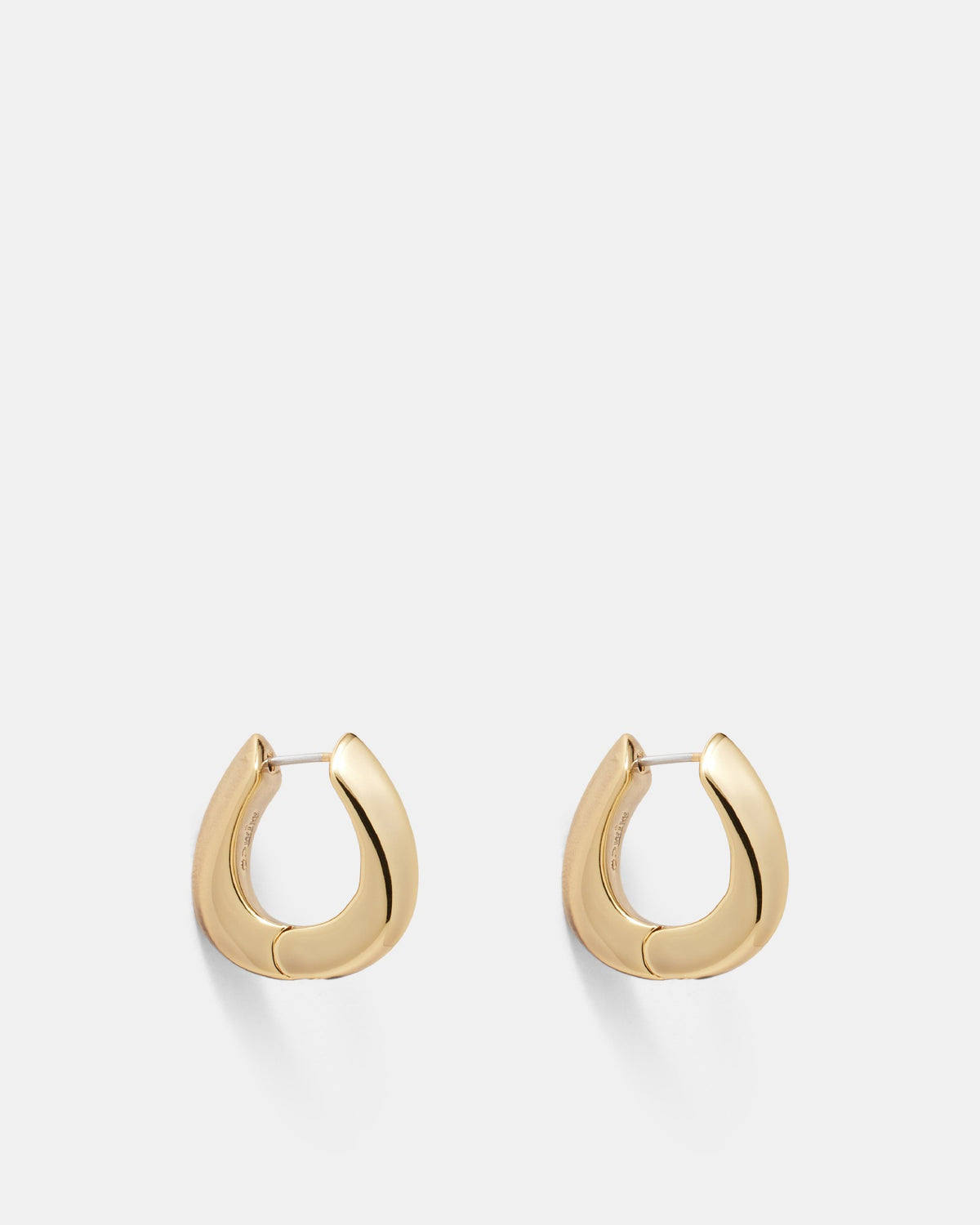Cool Cat Hoop Earrings - Gold
