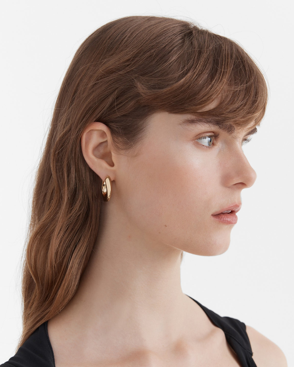 Cool Cat Hoop Earrings - Gold