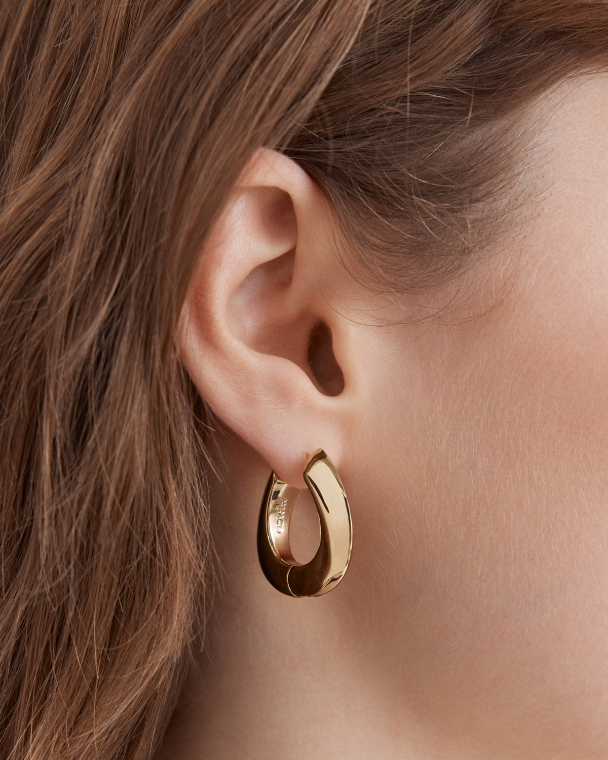 Cool Cat Hoop Earrings - Gold